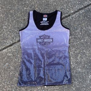 Sequined HARLEY DAVIDSON tank top (AB)